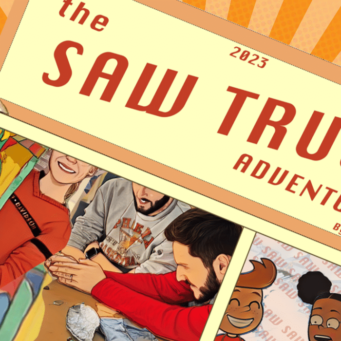 SAW Trust Comic book designed by MK Bailey